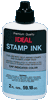 Accurate re-inking is a snap as replacement ink for self-inking stamps. A couple drops on the stamp pad allows thousands more impressions! Can be used on max/light and xstampers. 
 Black 2.oz bottle only </br> AtoZstamps.com