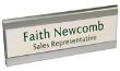 Decorative Bars and Rails Wall Sign with Holder 2" x 8"