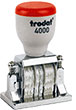 The Trodat 4000B Classic Die Plate Dater model is an exceptional product as much for its modern design as for its compound structure, which contains a super strong material core.
Maximum Text Plate Size: 1 1/2" x 2" AtoZstamps.com
