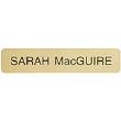 2" X 10" Customizable Gold Name Plate Only.Maximum 2 lines.Great for Existing Designer Wall & Door Frame.