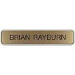 2 in. x 10 in. Customizable Gray Name Plate.Maximum 2 Lines.