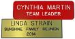 Standard Engraved Name Badge Text Only 1 " x 3"