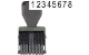Traditional Number Stamp Size: 2 / 8-Band   