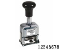 Metal Self-Inking Automatic Number Stamp Size: 1 / 8-Band