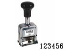 Metal Self-Inking Automatic Number Stamp Size: 2 / 6-Band