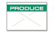 Green/White PRODUCE Label for the 18-6 Labeler   