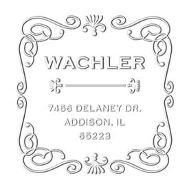 Brand your family name with a unique image on all stationary and correspondence using an Embossing Seal". Shiny "Square" Embossers are perfect for round, oval or square designs! And with magnetic dies, buy more than one design.