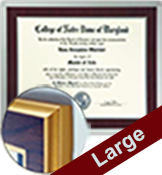 Laminated large sized documents into plaques for your wall or desk
