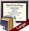 Laminated large sized documents into plaques for your wall or desk