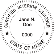 Select your Professional Designation and then select the embossing seal. Professional, Seal, Embosser, Desk Seal.