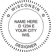 Fast&Friendly Service! Select your Professional Designation and then choose your Rubber Stamps.