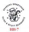 Snowman HH7 Embosser creates a beautiful embossed impression, visit AtoZstamps.com for more