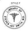 Library of with Caduceus Embossing Seal