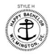 ES-BACHELOR-H - Happy Bachelor Embossing Seal