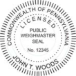 Licensed Public Weighmaster Seal