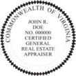 Certified General Real Estate Appraiser