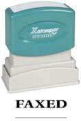 This laser engraved rubber stamp delivers clean and crisp impressions. With its comfortable handle, long life span, and durability this stamp can make approximately 50,000 impressions. It is an efficient product and is simple to use.