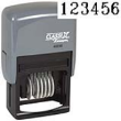 Plastic Self-Inking Number Stamp Size: 1 / 6-Band