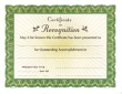 Certificate of Award 447 "CA Series" Package of 100	comes in green, visit AtoZstamps.com for more