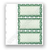 Small Border w/stub "6130 Series" Package of 500	is 6 per sheet, comes in blue, red, green and orange, visit AtoZstamps.com 8 1/2 x 11 - 3 up, Imprint Area 2 1/2 x 5