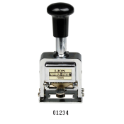 The Lion Standard-Duty Automatic Numbering Machine, 5-wheels has a one piece hardened die cast metal frame and assures trouble free operation. Great for document identification number, date and number stamp, serial number stamp, inspection stamp, etc.