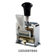Lion lever action numbering machine is precision crafted of a hardened steel frame and finished in a high polish chrome. All metal interior construction provides years of reliable use. Easy to grip handle, made of 100% recycled, high impact plastic.