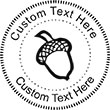 Acorn Embossing Seal. Choose your mount and view your custom text in a live preview. Find all your custom embossing needs at atozstamps.com