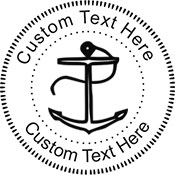 Anchor Embossing Seal. Choose your mount and view your custom text in a live preview. Find all your custom embossing needs at atozstamps.com