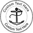 Anchor Embossing Seal. Choose your mount and view your custom text in a live preview. Find all your custom embossing needs at atozstamps.com