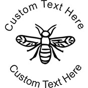 Bee-1 Embossing Seal. Choose your mount and view your custom text in a live preview. Find all your custom embossing needs at atozstamps.com