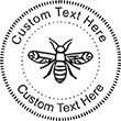 Bee-1 Embossing Seal. Choose your mount and view your custom text in a live preview. Find all your custom embossing needs at atozstamps.com