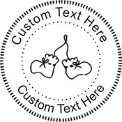 Booties Embossing Seal. Choose your mount and view your custom text in a live preview. Find all your custom embossing needs at atozstamps.com