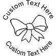 Bow Embossing Seal. Choose your mount and view your custom text in a live preview. Find all your custom embossing needs at Embossingseal.com