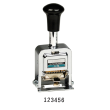 Lion automatic numbering machine is precision crafted of one-piece hardened steel frame and finished in a high polish chrome. All metal interior construction provides years of reliable use. Easy to grip handle, made of 100% recycled, high impact plastic.