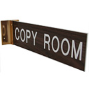 Corridor Wall Sign Engraved 3" x 12"