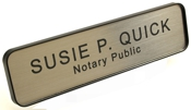 Contemporary Wall Sign with Rounded Corners Engraved with Holder 2" x 10"
