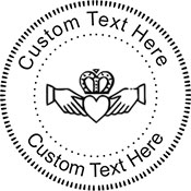 Claddah Embossing Seal. Choose your mount and view your custom text in a live preview. Find all your custom embossing needs at Embossingseal.com