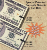 Smart Money® Counterfeit Detector Pens are a highly effective and inexpensive method of detecting counterfeit bills and deterring counterfeiters.