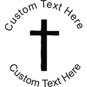 Cross-1 Embossing Seal. Choose your mount and view your custom text in a live preview. Find all your custom embossing needs at atozstamps.com