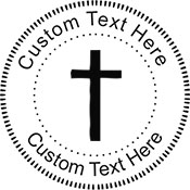 Cross-1 Embossing Seal. Choose your mount and view your custom text in a live preview. Find all your custom embossing needs at atozstamps.com