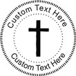 Cross-1 Embossing Seal. Choose your mount and view your custom text in a live preview. Find all your custom embossing needs at atozstamps.com