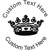 Crown-3 Embossing Seal. Choose your mount and view your custom text in a live preview. Find all your custom embossing needs at atozstamps.com