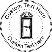Door-1 Embossing Seal. Choose your mount and view your custom text in a live preview. Find all your custom embossing needs at atozstamps.com