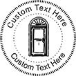 Door-1 Embossing Seal. Choose your mount and view your custom text in a live preview. Find all your custom embossing needs at atozstamps.com