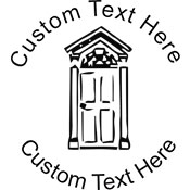 Door-2 Embossing Seal. Choose your mount and view your custom text in a live preview. Find all your custom embossing needs at atozstamps.com