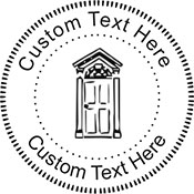 Door-2 Embossing Seal. Choose your mount and view your custom text in a live preview. Find all your custom embossing needs at atozstamps.com