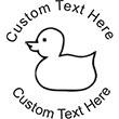Duck Embossing Seal. Choose your mount and view your custom text in a live preview. Find all your custom embossing needs at atozstamps.com