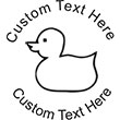 Duck Embossing Seal. Choose your mount and view your custom text in a live preview. Find all your custom embossing needs at atozstamps.com