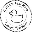 Duck Embossing Seal. Choose your mount and view your custom text in a live preview. Find all your custom embossing needs at atozstamps.com