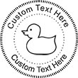 Duck Embossing Seal. Choose your mount and view your custom text in a live preview. Find all your custom embossing needs at atozstamps.com